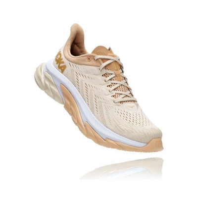 Beige Hoka Clifton Edge Men's Sneakers | USA58RQAF