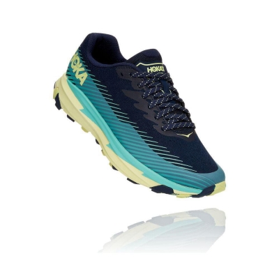 Black / Blue Hoka Torrent 2 Women's Sneakers | USA61XSIR