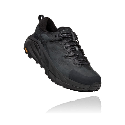 Black / Grey Hoka Kaha Low GTX Men's Hiking Shoes | USA40MDSY