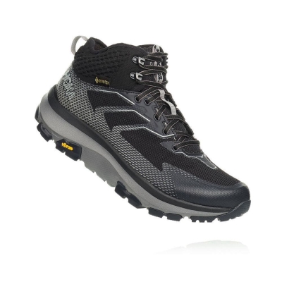 Black / Grey Hoka Toa GTX Men's Hiking Boots | USA89FMSO