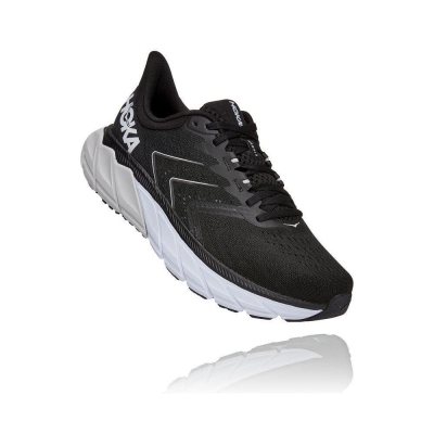 Black Hoka Arahi 5 Men's Road Running Shoes | USA36HGVR