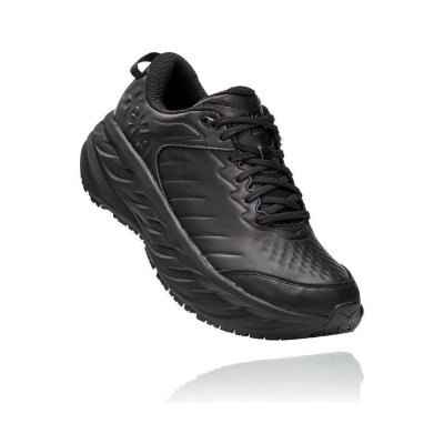 Black Hoka Bondi SR Men's Walking Shoes | USA20HRIW