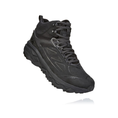 Black Hoka Challenger Mid GTX Men's Hiking Boots | USA51HQTI