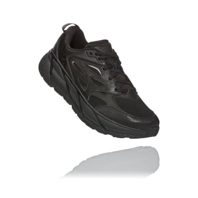 Black Hoka Clifton L Men's Road Running Shoes | USA84NPRY