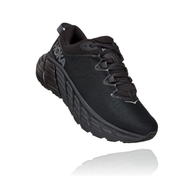 Black Hoka Gaviota 3 Men's Running Shoes | USA49ESCA