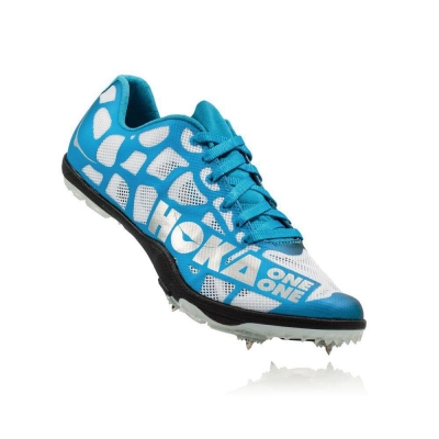 Blue / Black / White Hoka Rocket LD Men's Spikes Shoes | USA67KDEY