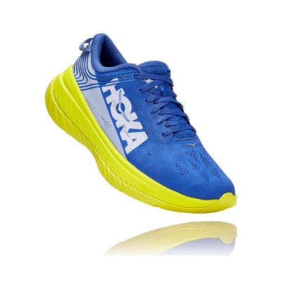 Blue Hoka Carbon X Men's Sneakers | USA12SJZL