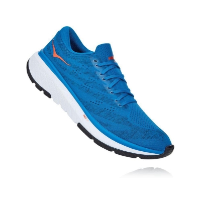 Blue Hoka Cavu 3 Men's Road Running Shoes | USA07HYJG