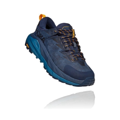 Blue Hoka Kaha Low GTX Women's Hiking Shoes | USA63PDMR