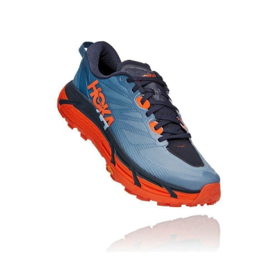 Blue Hoka Mafate Speed 3 Men's Trail Running Shoes | USA84RNGS