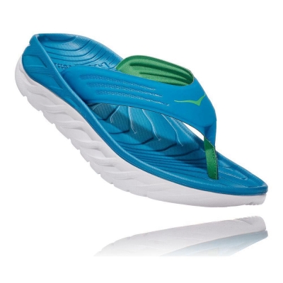 Blue Hoka ORA Men's Recovery Flip Flops | USA09TNKG