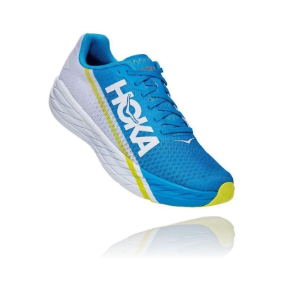 Blue Hoka Rocket X Men's Road Running Shoes | USA31IUZC