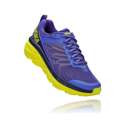 Blue / Yellow Hoka Challenger ATR 5 Men's Sneakers | USA16MCWH