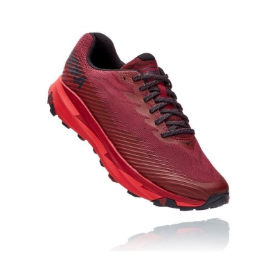 Burgundy Hoka Torrent 2 Men's Sneakers | USA62METB