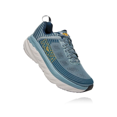 Green Hoka Bondi 6 Men's Road Running Shoes | USA24AEYV