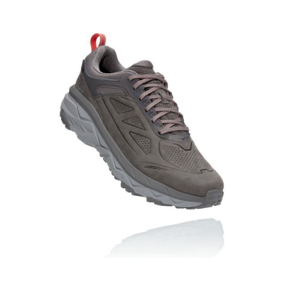 Grey Hoka Challenger Low GORE-TEX Men's Sneakers | USA58YGQA