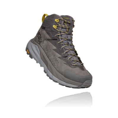 Grey Hoka Kaha GTX Men's Hiking Boots | USA47XMJU