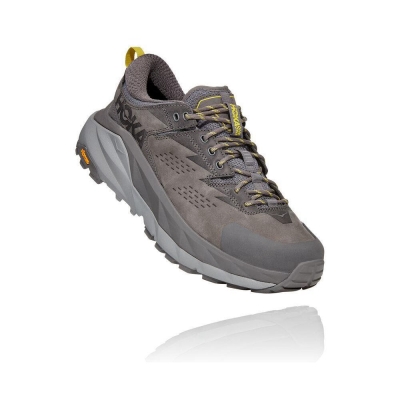 Grey Hoka Kaha Low GTX Men's Hiking Shoes | USA08JGIQ