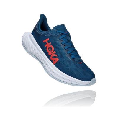 Navy Hoka Carbon X 2 Women's Lifestyle Shoes | USA02LHOM