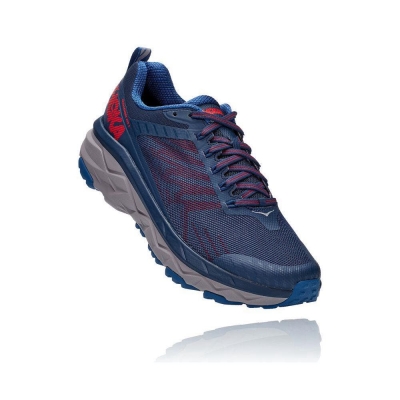 Navy Hoka Challenger ATR 5 Men's Hiking Shoes | USA80XALB