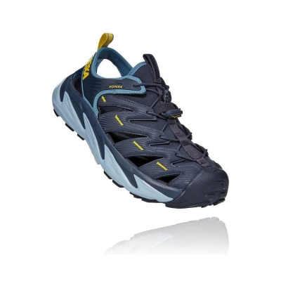 Navy Hoka Hopara Men's Hiking Sandals | USA71HCND