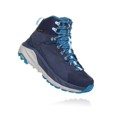 Navy Hoka Kaha GTX Women's Hiking Boots | USA59KJUA