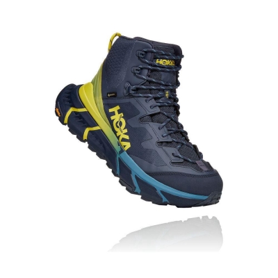 Navy Hoka TenNine Hike GTX Men's Sneakers | USA07JTDU