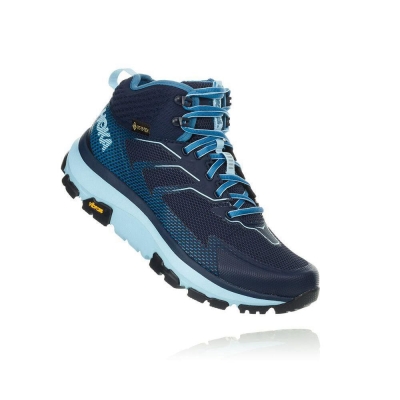 Navy Hoka Toa GTX Women's Hiking Boots | USA60QXKU