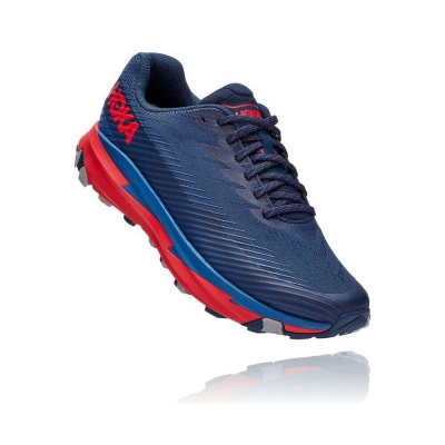 Navy Hoka Torrent 2 Men's Sneakers | USA61EULA