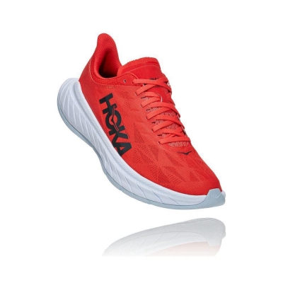 Red Hoka Carbon X 2 Men's Lifestyle Shoes | USA14FQVZ