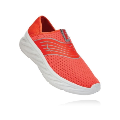 Red Hoka ORA Men's Recovery Shoes | USA53NQST