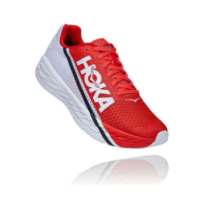 Red Hoka Rocket X Men's Sneakers | USA68URJN