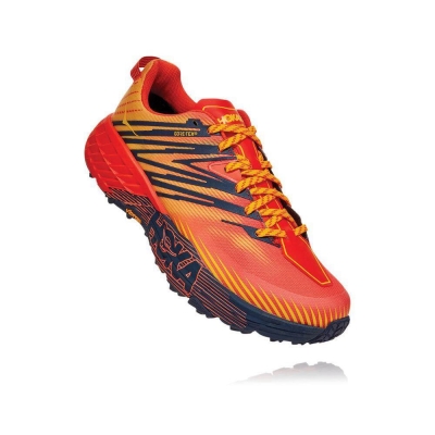 Red Hoka Speedgoat 4 GTX Men's Sneakers | USA65CQRE