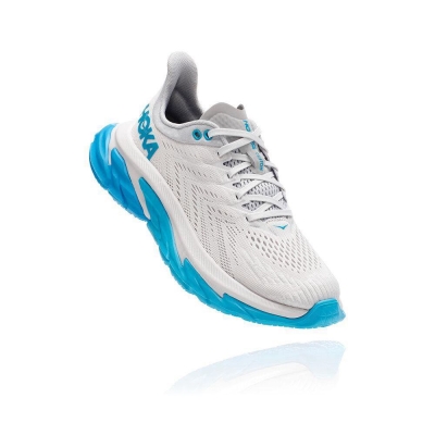 White / Blue Hoka Clifton Edge Women's Road Running Shoes | USA30LXVT