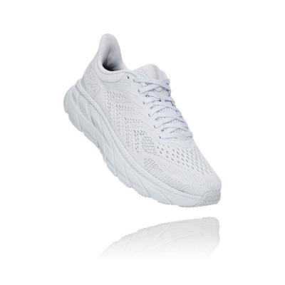 White Hoka Clifton 7 Women's Running Shoes | USA59WKQO