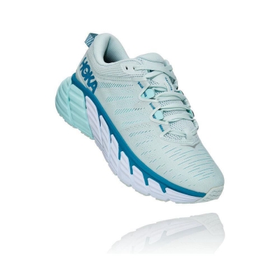 White Hoka Gaviota 3 Women's Running Shoes | USA46GEFW