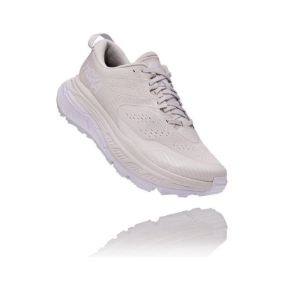 White Hoka Stinson ATR 6 Men's Hiking Shoes | USA87FUEJ