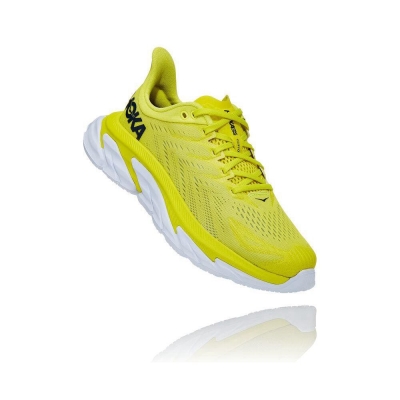 Yellow Hoka Clifton Edge Women's Road Running Shoes | USA67JAIQ