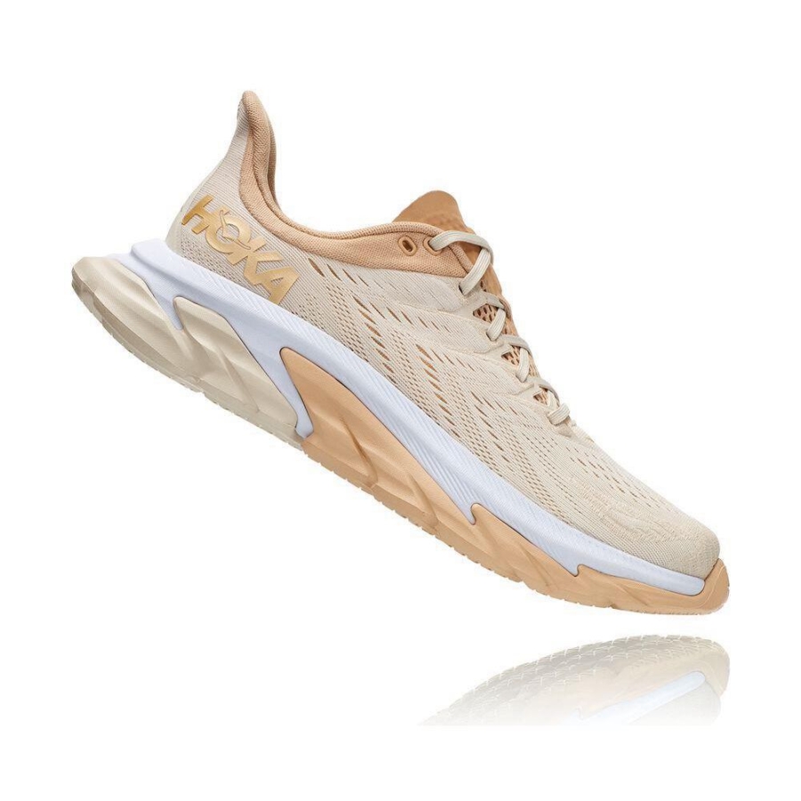 Beige Hoka Clifton Edge Men's Sneakers | USA58RQAF