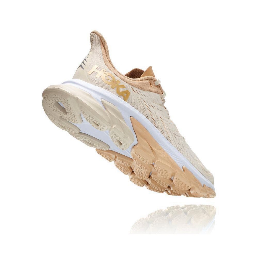 Beige Hoka Clifton Edge Men's Sneakers | USA58RQAF