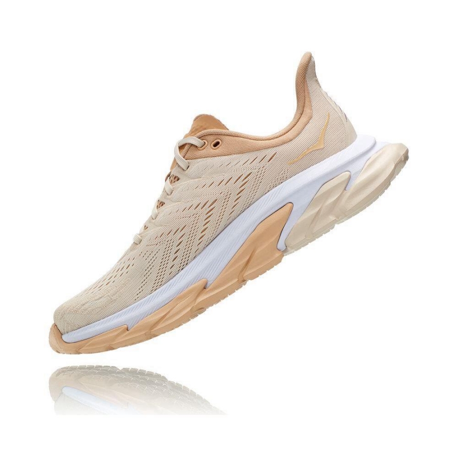 Beige Hoka Clifton Edge Men's Sneakers | USA58RQAF