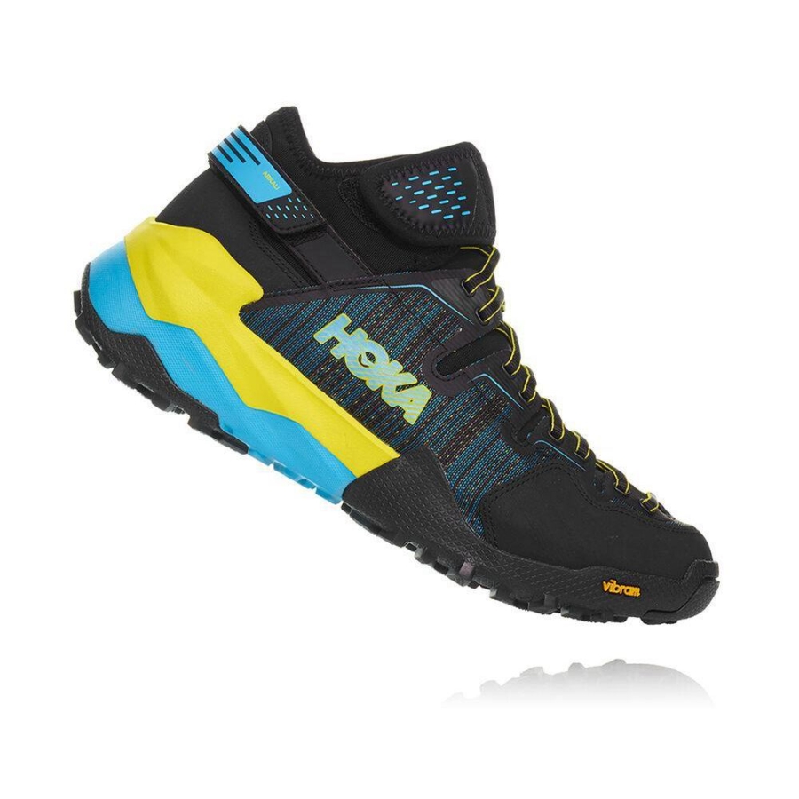 Black / Blue Hoka Arkali Men's Trail Running Shoes | USA04KXQT