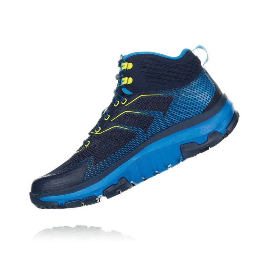 Black / Blue Hoka Toa GTX Men's Hiking Boots | USA06FGQW