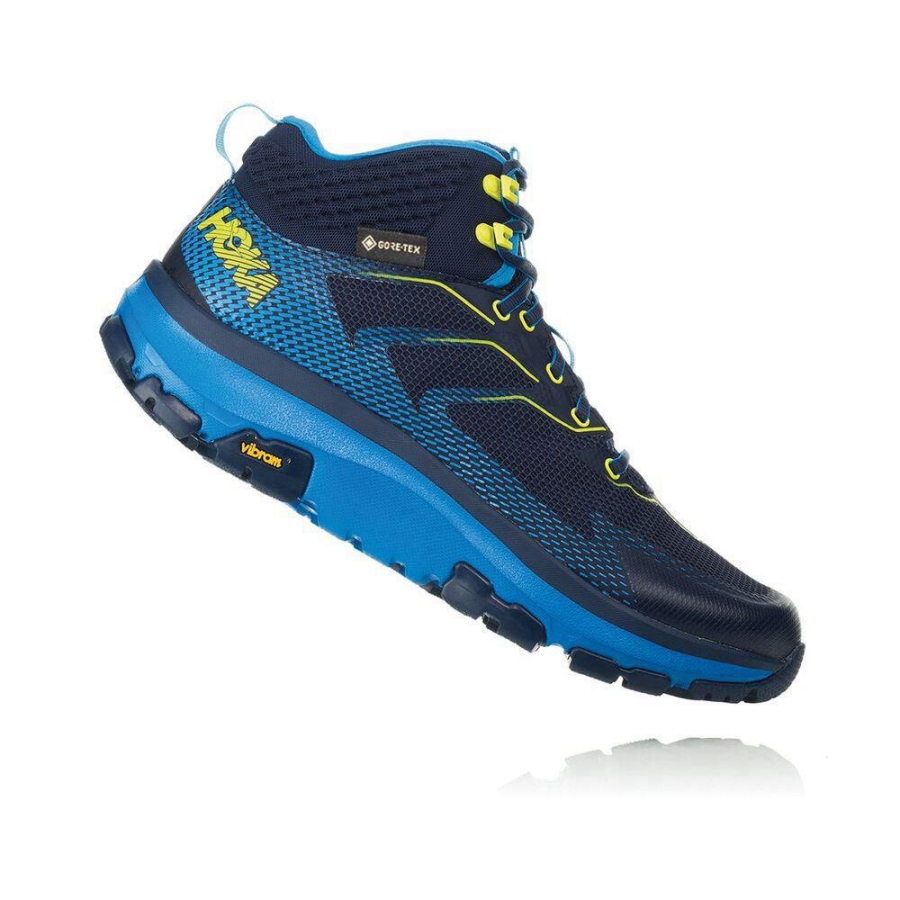 Black / Blue Hoka Toa GTX Men's Sneakers | USA75MAWK