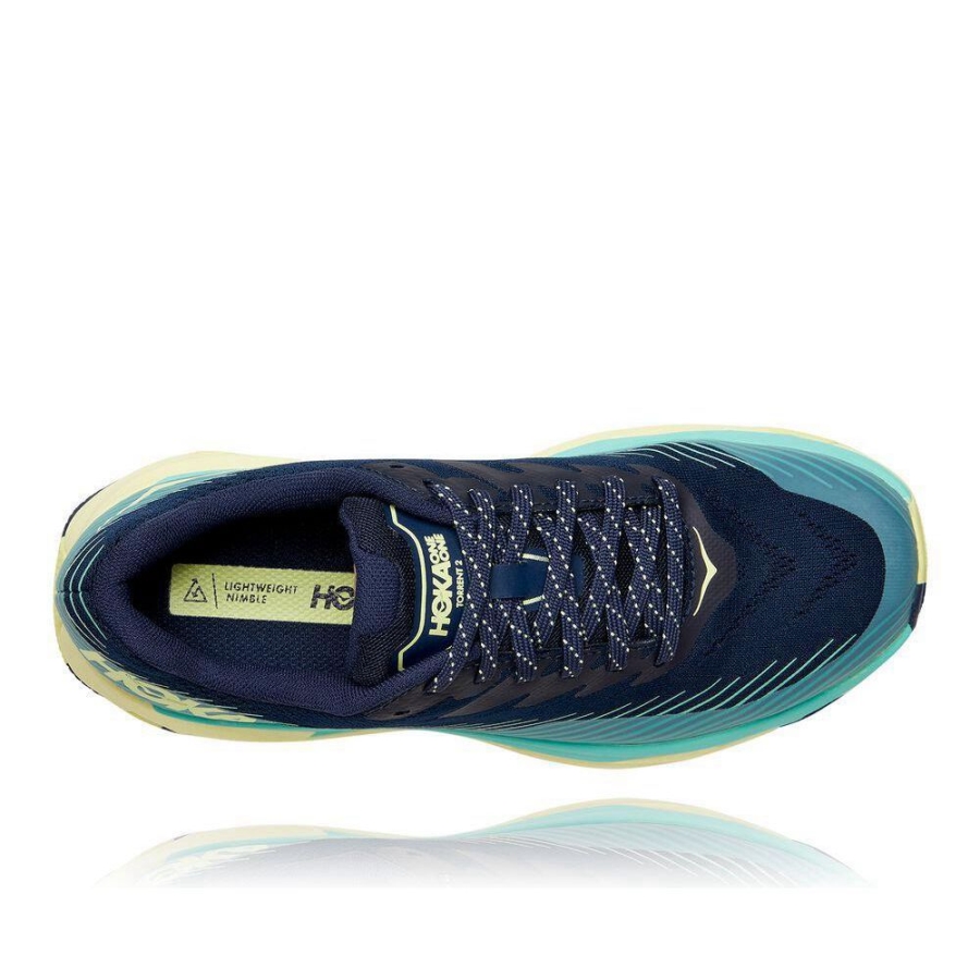 Black / Blue Hoka Torrent 2 Women's Sneakers | USA61XSIR