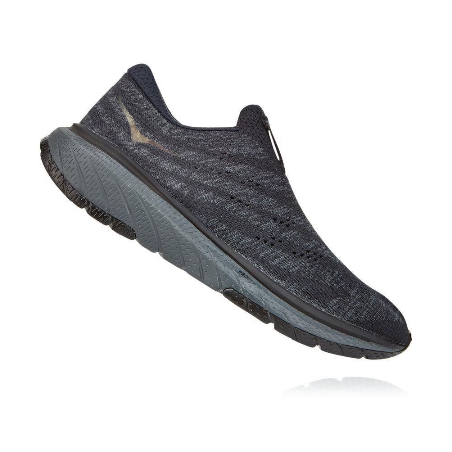 Black / Dark Grey Hoka Cavu 3 Women's Road Running Shoes | USA92VUGQ