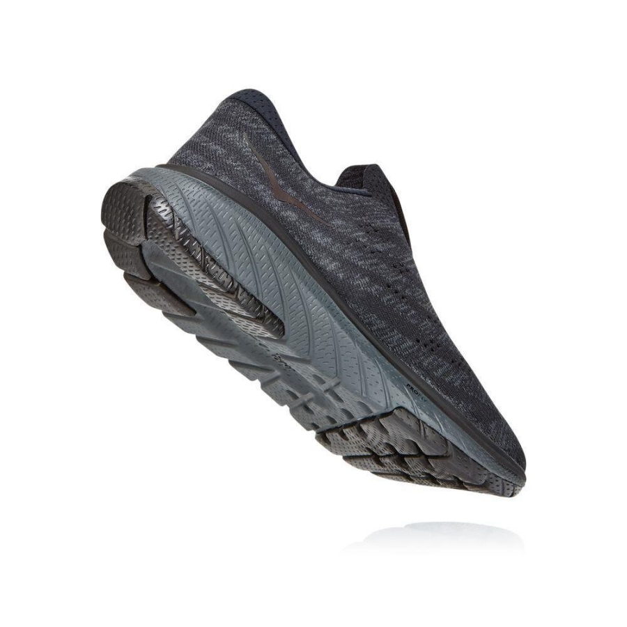 Black / Dark Grey Hoka Cavu 3 Women's Road Running Shoes | USA92VUGQ