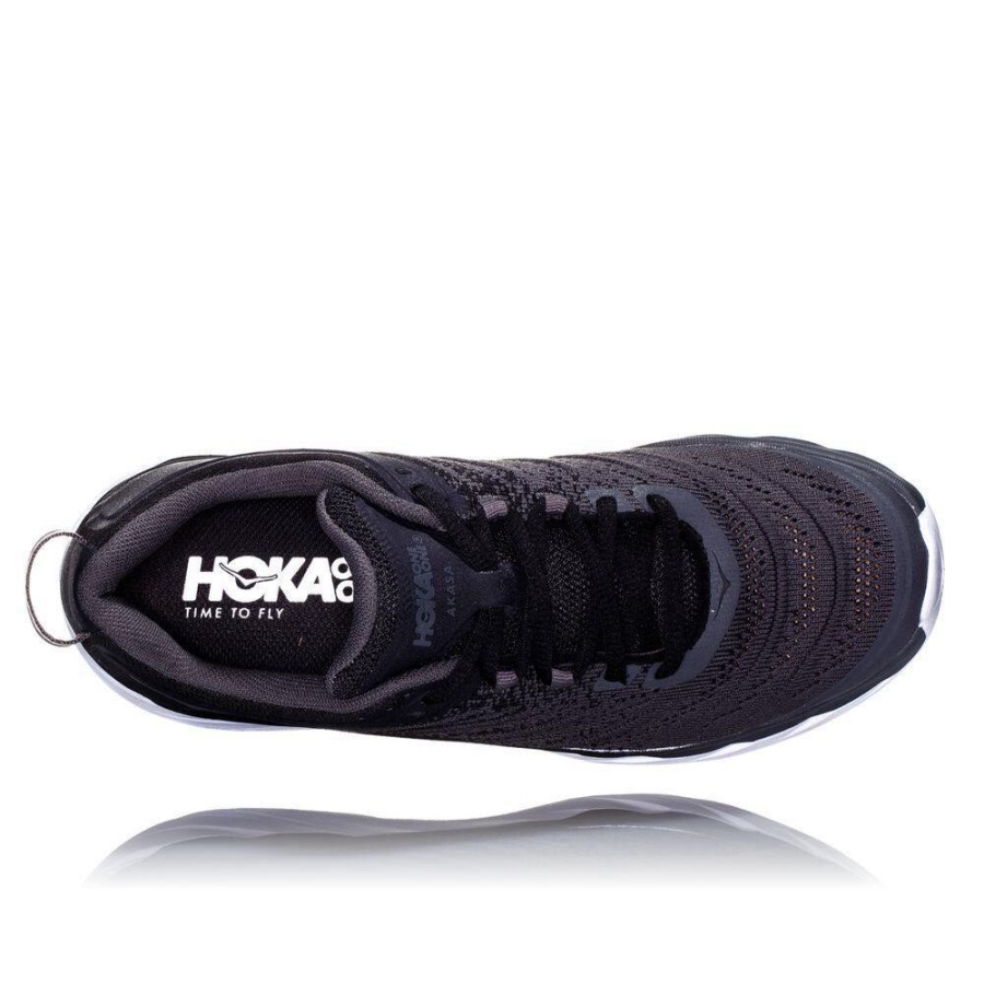 Black / Grey Hoka Akasa Men's Running Shoes | USA81IDQJ