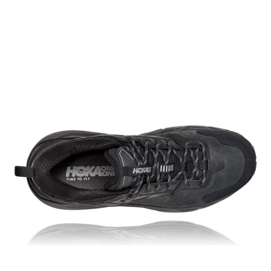 Black / Grey Hoka Kaha Low GTX Men's Sneakers | USA48MCGE