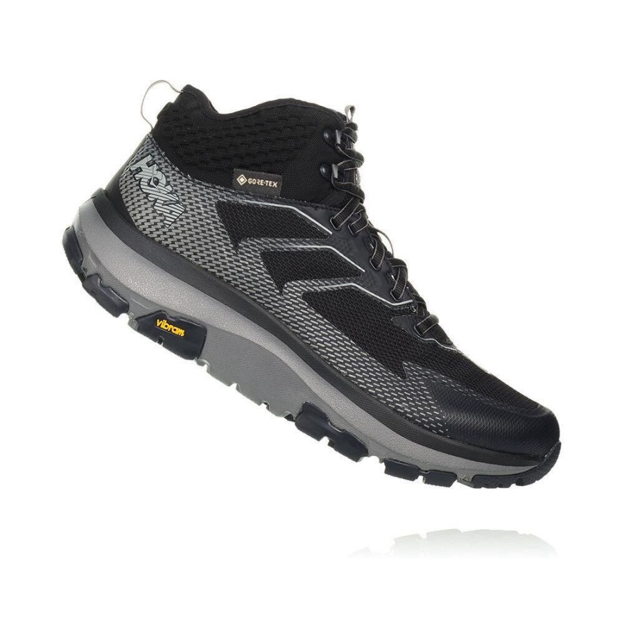 Black / Grey Hoka Toa GTX Men's Sneakers | USA80TQGR